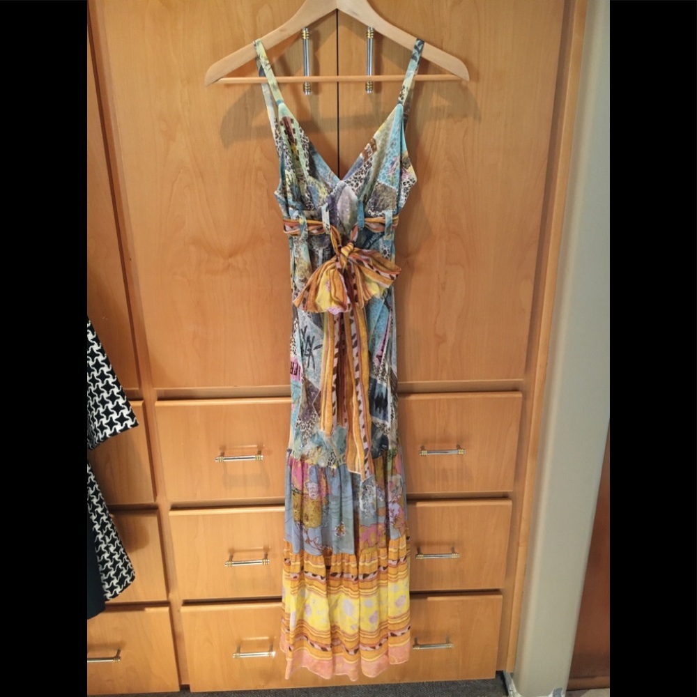 100% silk dress from DVF with sash